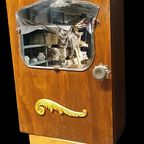 2017 Vintage Brocante Houten Hangkastje thumbnail 2