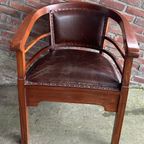 Klassiek Antiek Bruin Fauteuil thumbnail 3
