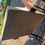 Mid-Century Strakke Design Fauteuils In Originele Goede Staat thumbnail 5