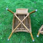 Bohemian Beige Stoel Set Rieten Stoelen 4 thumbnail 10