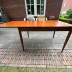 Mid-Century Bruin Eettafel thumbnail 14