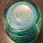 Murano Fulvio Bianconi - Vaas - Murano Glas Blauw Groen Turquoise thumbnail 14