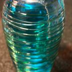 Murano Fulvio Bianconi - Vaas - Murano Glas Blauw Groen Turquoise thumbnail 2