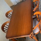Mid-Century Bruin, Bronskleurig Eetkamerstoel thumbnail 2