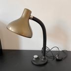 Mid-Century Brons, Bruin, Zwart Bureaulamp. Egon Hillebrand Design. thumbnail 8