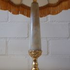2138 Hollywood Regency Beige Tafellamp Schemerlamp thumbnail 5