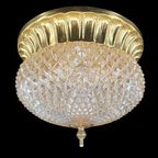 13902 Hollywood Regency Messingkleurig Plafonniere thumbnail 3