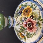 Vintage Dekselpot Meerkleurig Delfts Aardewerk thumbnail 5