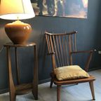 Mid-Century Vintage Spijlenstoel, Fauteuil Scandinavisch thumbnail 3