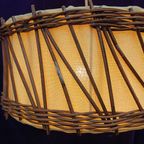 Vintage Bohemian Rotan/Stof Hanglamp thumbnail 7