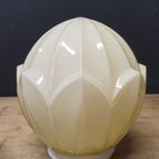 1837 Vintage Art Deco Creme Plafonniere thumbnail 2