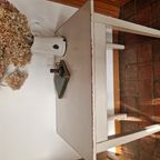 Oud Stevig Landelijk Brocante Tafeltje, Keukentafeltje, Kleine Tafel thumbnail 4
