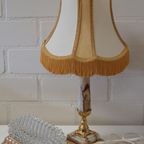 2138 Hollywood Regency Beige Tafellamp Schemerlamp thumbnail 2