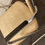 Paul Schuitema Fana  1950 Vintage Zilverkleurig, Creme Fauteuil thumbnail 5