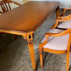 Mid-Century Bruin, Bronskleurig Eetkamerstoel thumbnail 4