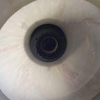 1989 Vintage Gemarmerd Glazen Hanglampje thumbnail 5