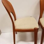 8540 4X Vintage Beige Eetkamerstoelen Niels Koefoed Hornslet thumbnail 3