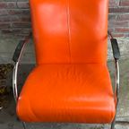 Mid-Century Oranje Fauteuil thumbnail 13