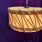 Vintage Bohemian Rotan/Stof Hanglamp thumbnail 4