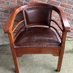 Klassiek Antiek Bruin Fauteuil thumbnail 2