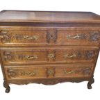 2089 Antieke Louis Xv Quinze Commode, Ladenkast thumbnail 5