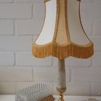 2138 Hollywood Regency Beige Tafellamp Schemerlamp thumbnail 6