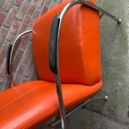 Mid-Century Oranje Fauteuil thumbnail 6