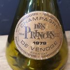 1108 Vintage Glazen Groene Champagne Karaf Fles thumbnail 3