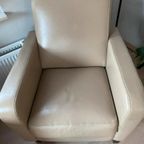 Set Beige Lederen Fauteuils thumbnail 2