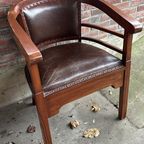 Klassiek Antiek Bruin Fauteuil thumbnail 10