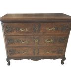 2089 Antieke Louis Xv Quinze Commode, Ladenkast thumbnail 11