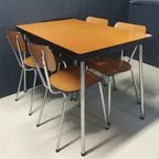 1970 Vintage Formica Eetkamerset Tafel Met 4 Stoelen thumbnail 13