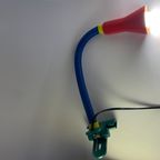 Vintage Blauw, Rood, Groen Bureaulamp thumbnail 7