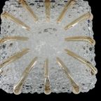 2144 Vintage Grote Glazen Plafonniere Plafondlamp thumbnail 2