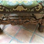 2142 Antieke Vintage Ridderstoel Barok Fauteuil thumbnail 6