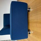 Gelderland 4800 Armrechts 2-Zits Chaise Longue Met Stof Kvadrat 632 Blauw thumbnail 4