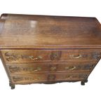 2089 Antieke Louis Xv Quinze Commode, Ladenkast thumbnail 5