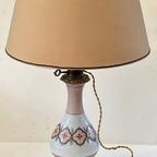 Mid-Century Roze, Wit, Beige Tafellamp thumbnail 3