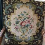 2142 Antieke Vintage Ridderstoel Barok Fauteuil thumbnail 5