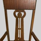 Eiken Armfauteuil Uit Arts And Crafts Periode thumbnail 8
