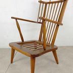 Mid-Century Vintage Spijlenstoel, Fauteuil Scandinavisch thumbnail 5