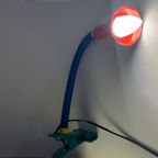Vintage Blauw, Rood, Groen Bureaulamp thumbnail 4
