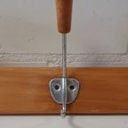 2139 Vintage Ijzeren Houten Wandkapstokje thumbnail 3