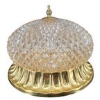 13902 Hollywood Regency Messingkleurig Plafonniere thumbnail 6