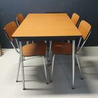 1970 Vintage Formica Eetkamerset Tafel Met 4 Stoelen thumbnail 11