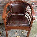 Klassiek Antiek Bruin Fauteuil thumbnail 15